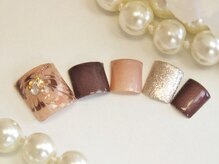 エムネイル(M Nail)/フットネイル・ピーコック柄