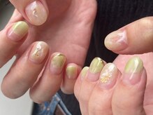 ネイルメゾン 池袋店(NAIL MAISON)/ピスタチオニュアンス￥5800