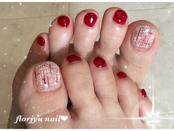 フロージュ ネイル(florjyu nail)/ツイードnail