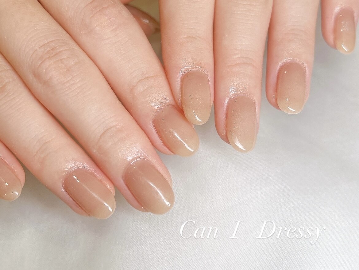 くすみカーキニュアンスゴールドネイル 砂ジェル ミラー 韓国 ちゅるん