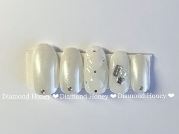 ダイアモンド ハニー(Diamond Honey)/ちゅるっとネイル×ツイード