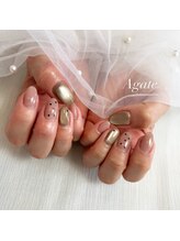 アゲート(Agate)/バレンタインネイル