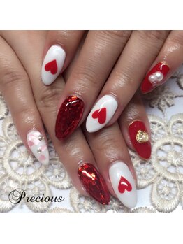 プレシャス プライベートビューティーサロン(Precious Private Beauty Salon)/ハートネイルで女子度もUP☆