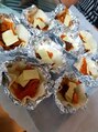 カラーリリー(calla lily) 子供と一緒に餃子の皮でミニピザ作り★
