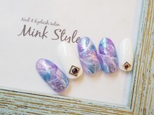 ミンクスタイル 恵比寿店(Mink Style)/ブルー大理石ネイル