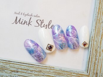 ミンクスタイル 恵比寿店(Mink Style)/ブルー大理石ネイル