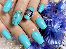 手書き/ジュエリー/ターコイズ