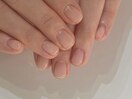 クリアネイル/透明ジェル/自爪風