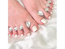 オーロラフラットネイル