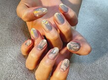 シー(Shhh...)/オーロラ手描きリボン