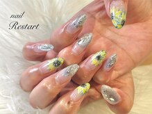 リスタート(Restart)/サンフラワー＊ひまわりネイル