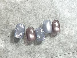 紫陽花ネイル