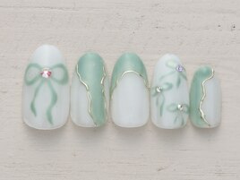 ひらひらリボンネイル　5990円