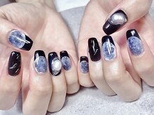 ティーエス ネイル ガーデン(T.S Nail Garden)/ニュアンス黒フレンチ