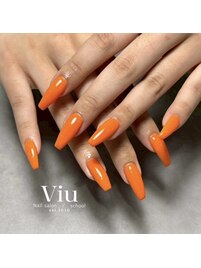 ワンカラーネイル　夏