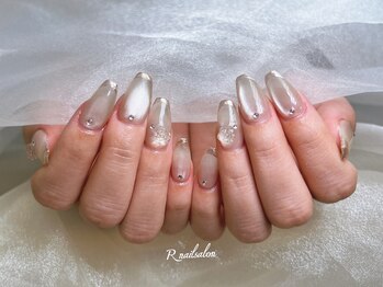 アール ネイルサロン/チップ長さだしデザイン￥10980