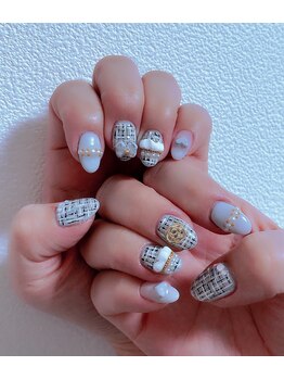 コロミネイル(colome nail)/ツイードネイル