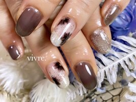 手書き/フラワー/マグネット