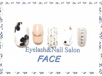 アイラッシュアンドネイルサロン フェイス(Eyelash&NailSalon FACE)/ハンド定額ネイル　￥8.500