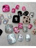 【フットネイル】90分シール10本付け放題♪カラー2色選べる　¥6980