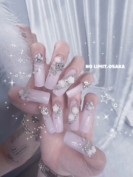 ノーリミットオオサカ 心斎橋(NOLIMIT.OSAKA)/フィルイン/長さだしネイル
