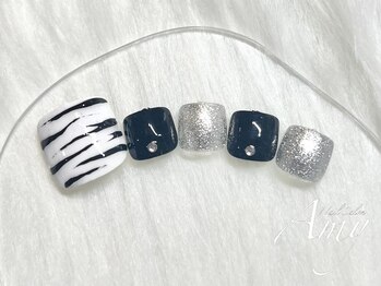 エイミー 大宮店(AMY)/FOOT ゼブラネイル