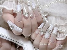 リンドネイル バイ モカ アンド ララ(Lind nail by moca and LaLa)/【mio】千鳥柄ネイル