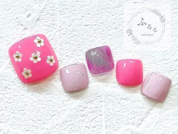 ネイルサロン ふるる 大須店/☆フットミディアムネイル☆#77