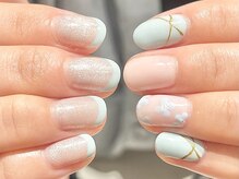 ブレスネイル(brace Nail)/春フレンチネイル
