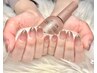 《カラーグラデーションネイル》透明感UP・美フォルム・全色から選べる¥5480