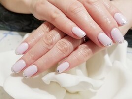 ラメ・ホロでフレンチ♪