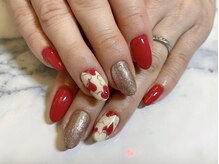 パールビューティーラッシュアンドネイル(Pearl Beauty Lash nail)/バレンタインネイル