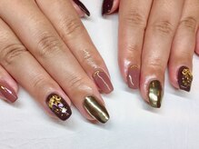 レアレアネイル(Lealeanail)/【パラジェル】秋色ネイル