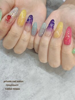 プライベート ネイルサロン マーマ(murmur)/ヨーヨーネイル×金魚ネイル