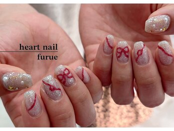 はあとねいる 古江店/◇店舗限定Xmasリボンネイル◇