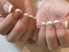 《ハンドジェル》フレンチネイル　8,000円