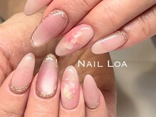 ロア(LOA)/タイダイ柄ネイル