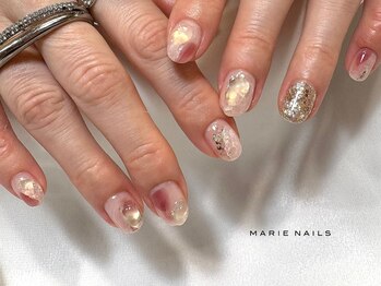 マリーネイルズ 表参道店(MARIE NAILS)/¥9,900 ニュアンス 0212a