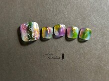 ラドール(La Dhole)/オーロラニュアンス×手書き花