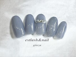 ブルーグレーストーンネイル