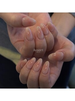アソート 神戸元町(Assort)の写真/《PayPay・タッチ決済OK》絶妙なニュアンスカラーネイル◇混色も可能なので*アナタだけのぴったりカラーを*