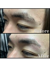 眉毛男子 新宿店/眉毛のbeforeafter