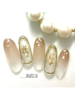 ネイルサロン アンリタ(nail salon AneRita)/秋目前☆クリアメタリックネイル
