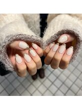 Mネイルアンドカフェ シェレステ/フレンチネイル