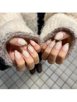 Mネイルアンドカフェ シェレステ/フレンチネイル