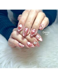 うるちゅるハートネイル