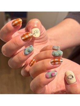 ユヌ(une)の写真/《Instagramからの予約も多数！》ハイセンスな手描きアートと丁寧な仕上がり。見る度にときめく手元に♪
