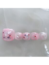 秋フットネイル