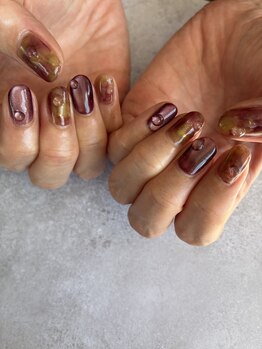 ランテテスマッジ(Rantete smudge)/秋ネイル