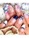 ジェルネイル　フルアート7100円